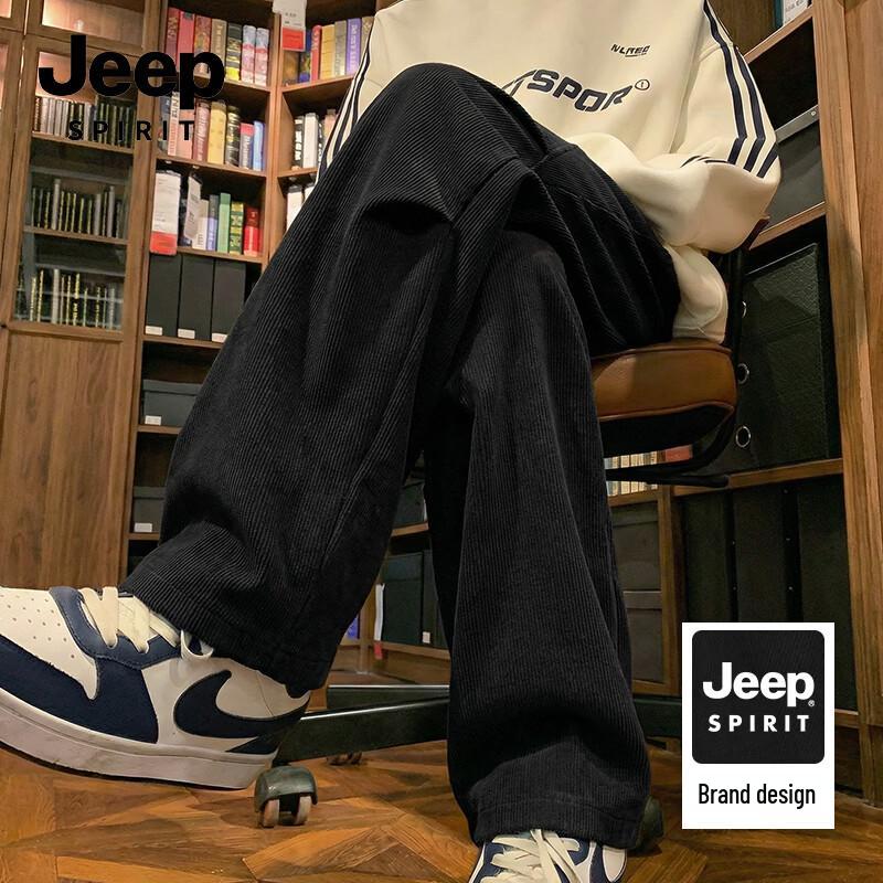 Мужские повседневные брюки прямого кроя из велюра JEEP SPIRIT