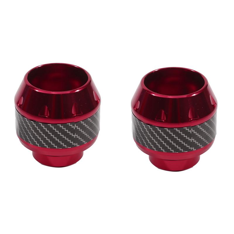 A Pair Of Carbon Fiber Motorcycle Front Fork Covers, Universal Frame Slider Pads, Suitable For Motorcycles And Scooters