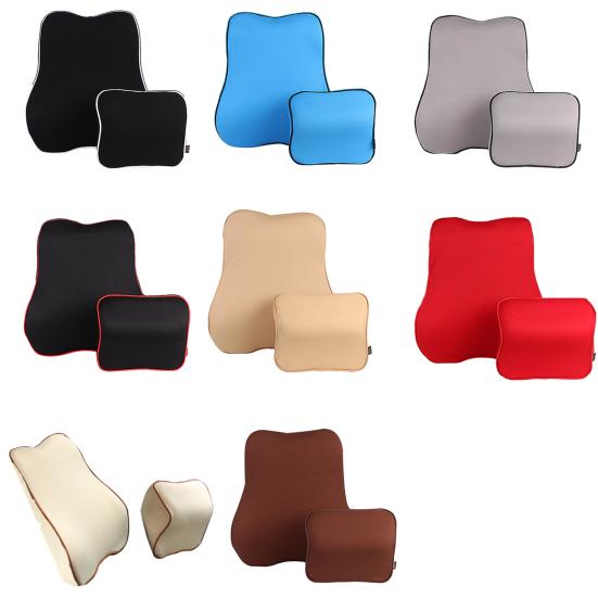 Красивая подушка для поддержки поясницы. Удобна для кожи. Портативна. Проста в использовании.