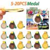 5-20 шт. 2 дюйма Золотая Серебряная Бронзовая Наградная медаль с шейной лентой 1-е 2-е 3-е место Круглая для детей Школьные спортивные соревнования