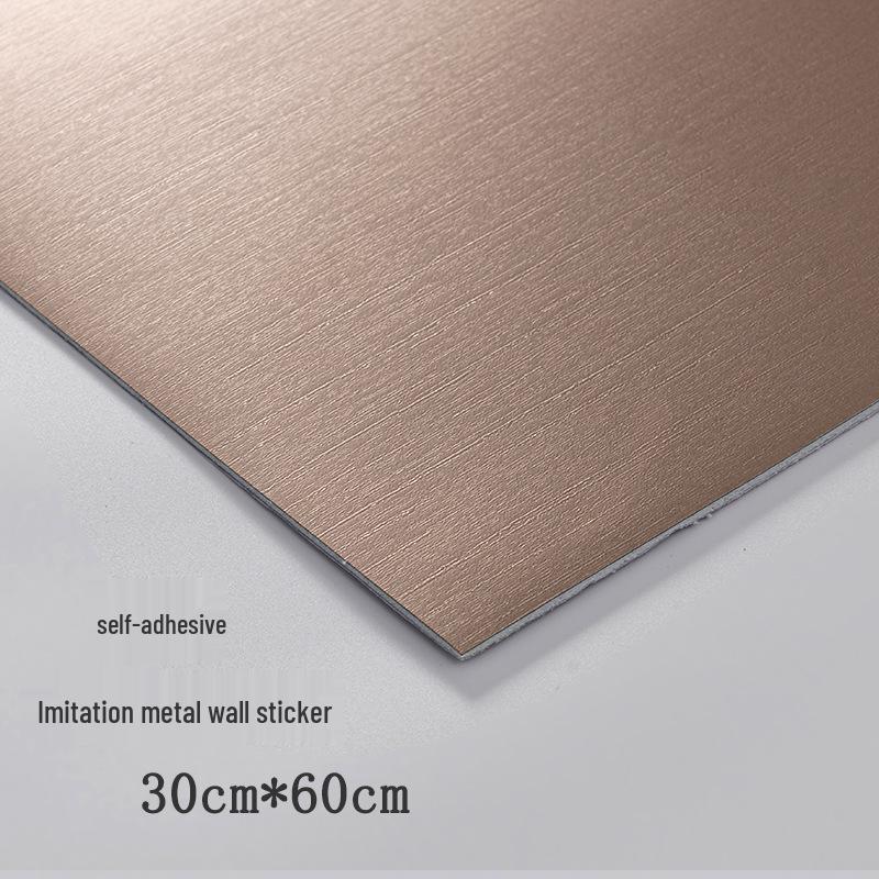 Imitation Metal Waterproof Self-Adhesive Wall Panel - Wall Decoration & Moisture-Proof Sticker for Shop Renovation