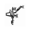 Gembird MA-DA3-01 Triple Desktop Mount for 27" Monitors VESA 100 Max 21Kg Black