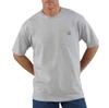 Carhartt K87 Workwear Short Sleeve with Pockets and Big Tall US Small Gray Men's T-Shirt (Regular & Sizes) Size Color
