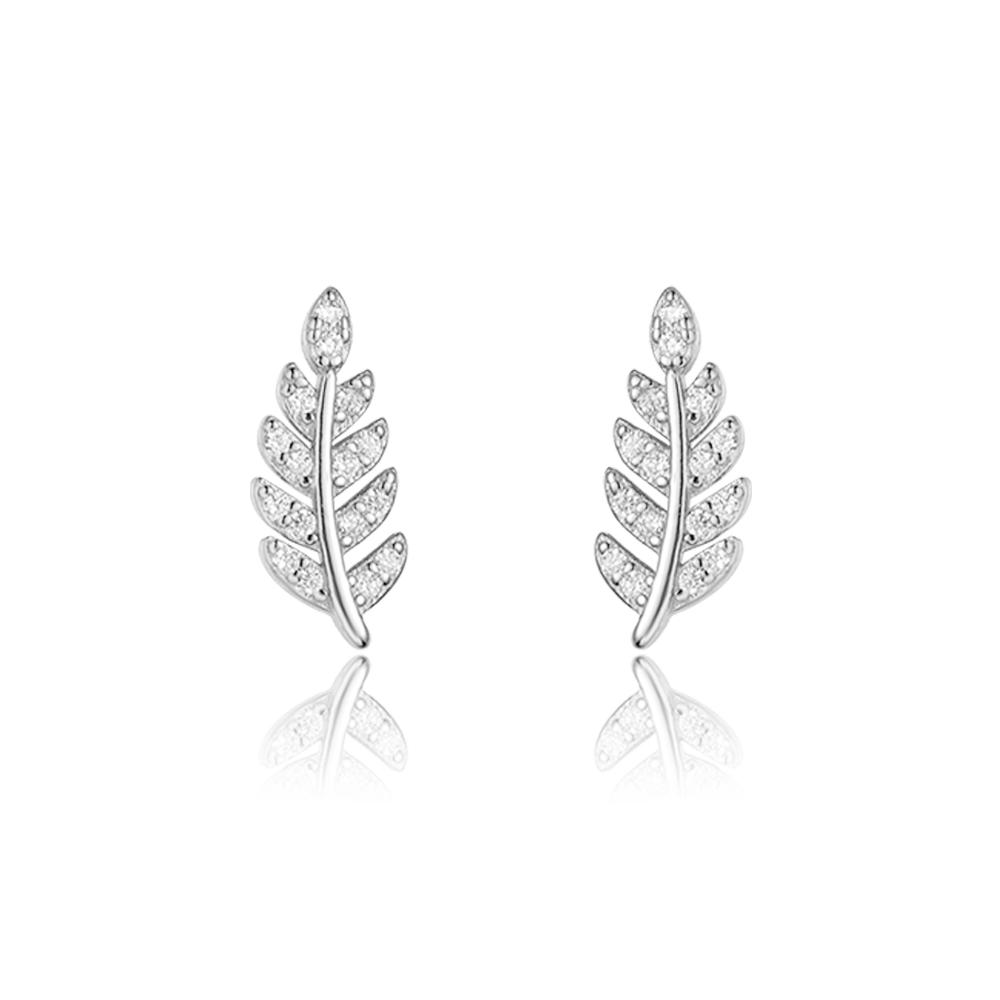 ANDYWEN Серьги-гвоздики из стерлингового серебра 925 пробы с золотыми листьями, зажимы для пирсинга, женские роскошные весенние драгоценности Valentiens