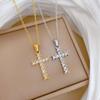 Ожерелье с подвеской в форме креста для женщин 2025 Новая мода Ювелирные изделия из нержавеющей стали Аксессуары для свадебной вечеринки