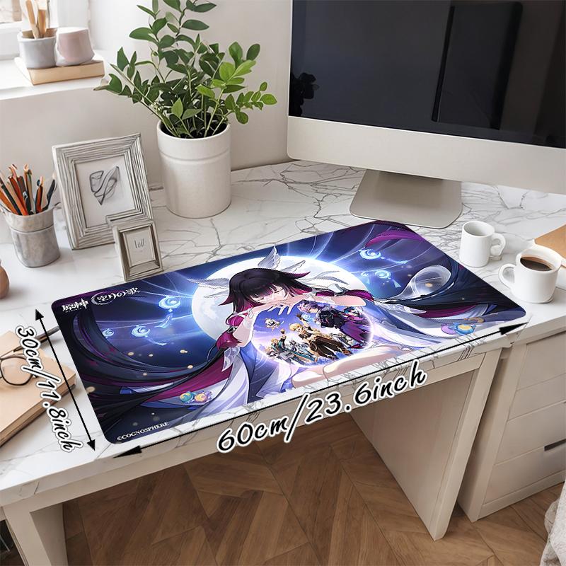 1Pc Fantasy Heroes Unite Gaming Mouse Pad Keyboard Desk Mat Non-slip Rubber Lock Edge Waterproof Computer Mousepad for Office Home Decor Y1114