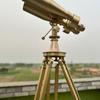 Naval Ship Solid Brass Heavy Double Eye Lance 15x80 Prism Binocular With Heavy Chrome Nickel Adjustable Tripod Tall Stand Replica of 1920s
