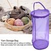 2pcs Yarn Dispenser Hole Crochet Thread Bag Zipper Closure Mesh Crochet Bag  For Crocheting