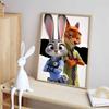 Disney Мультяшная Алмазная Живопись Джуди Ник Классические Сцены 5D DIY Искусство Набор для Вышивания Крестом Мозаика Вышивка Домашний Декор Подарок