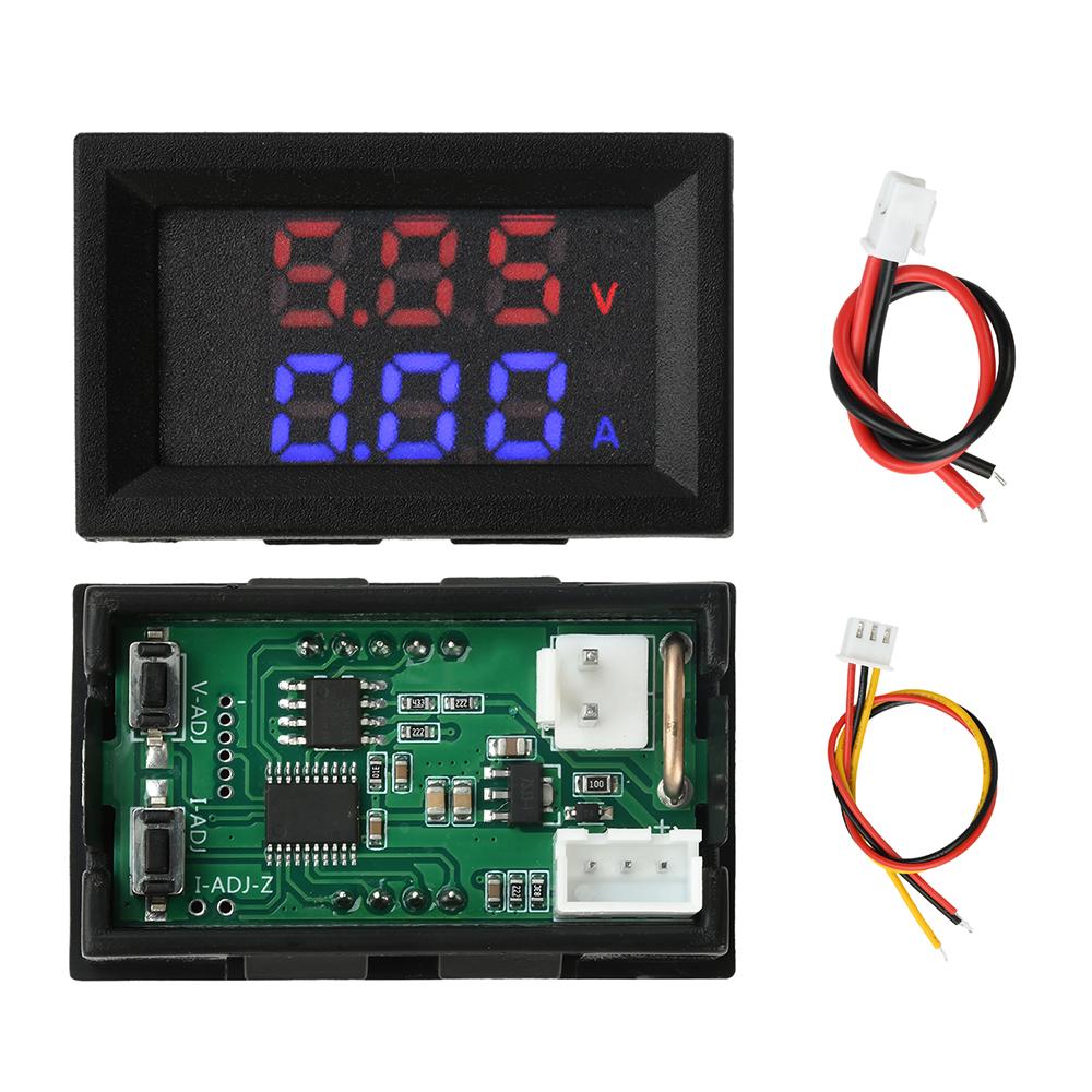 CM111 DC 1-11V 11A LED Digital Voltmeter Ammeter 1.18 inch DC Voltage Current TesterPower Meter One-way Circuit Power Monitoring