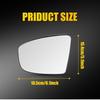 For Nissan Murano 2009-2014 Driver Left Heated Mirror Glass with Backing Plate