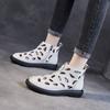 2025 Summer New Hollow Hole Shoes Fashion Sandals First Layer Cowhide Side Zipper Breathable Flat Bottom Ethnic Style