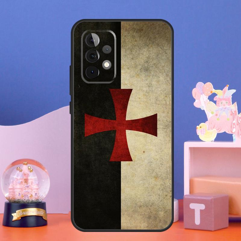 Кейс с гербом тамплиеров для Samsung Galaxy A55 A16 A26 A36 A56 A54 A34 A14 A15 A35 A52 A12 A32 A13 A33 A53 A17