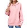 A New Solid-color Hooded Pocket Loose Long-sleeved Sweatshirt for Women In Autumn and Winter