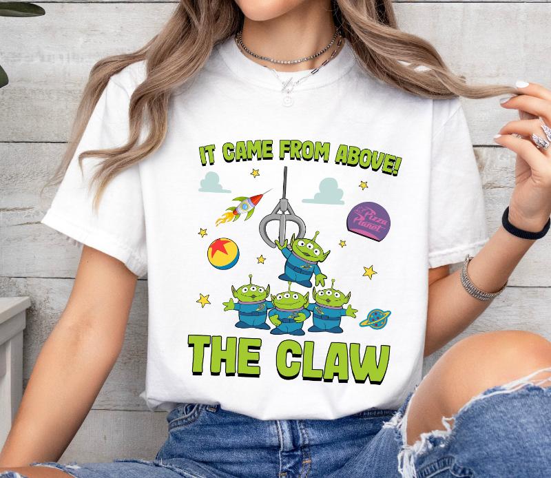 Disney Pixar Toy Story Aliens It Came From Above The Claw Shirt Little Green Aliens Shirt Family Party Gift Disney Trip