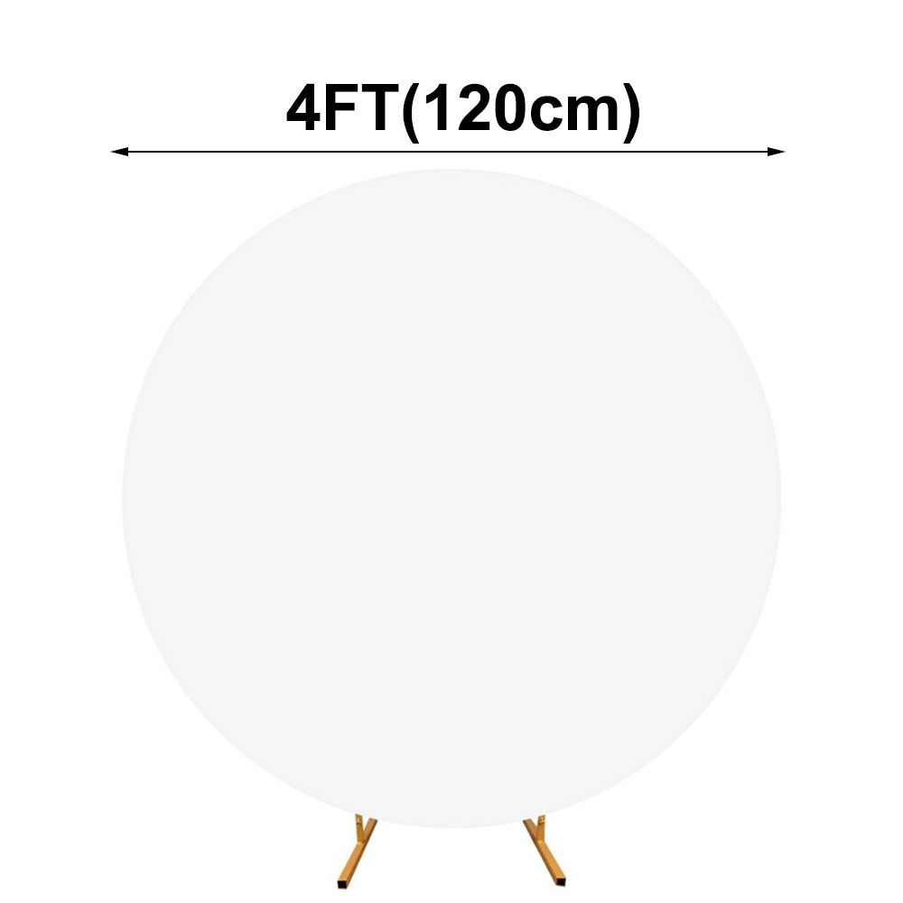 Новый однотонный круглый фон, эластичный полиэстер, чехлы для арки из воздушных шаров, 4 фута, чехол для круглого стенда-арки, вечеринка по случаю дня рождения