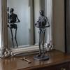 yangyizhi Halloween Skeleton Candle Holder, Gothic Resin Hand And Standing Candlestick Holders for Table Mantel Decor