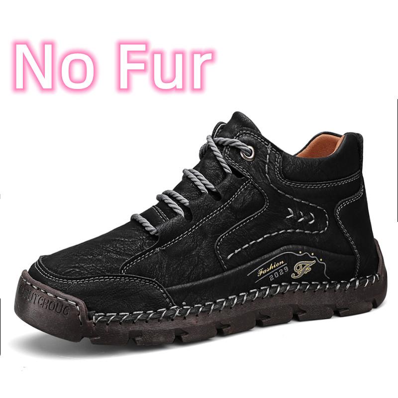 Fashion Comfy Leather Sports Super Men Treking Boots Man Casual Travel Shoes Hand-stitching Men Walking Boots Outdoor Man Driving Shoes