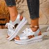 Fashion Open Toe Platform Comfortable Shoes New Women Sandals Female Summer Shoes 2025 Classic Breathable Slip on Sport Luxury Sandals
