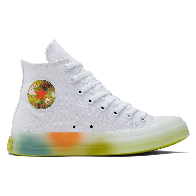 Converse Chuck Taylor All Star CX High Spray Paint — белые кроссовки унисекс, оранжевые A03462C