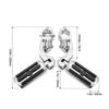 2 Pcs Motorcycle Highway Foot Pegs Chrome Adjustable Comfortable Motorcycle Foot Pegs Footrest Highway Foot Pegs for Davidson (Short Type)