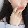Personality Women Girls Korean Butterfly Open Ring Crystal Fashion Jewelry Finger Rings
