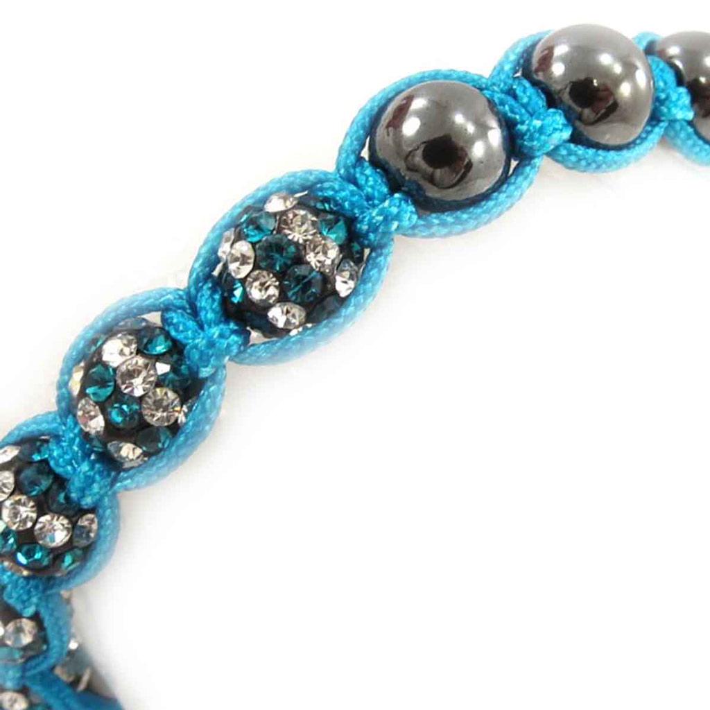 Les Trésors De Lily [J8710] - Bracelet ethnique 'Shambhala' turquoise