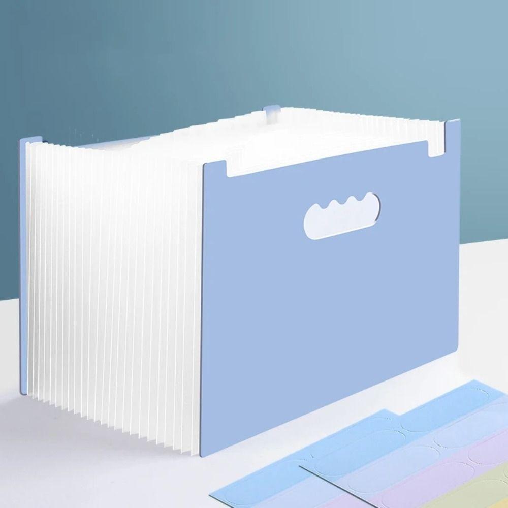 Portable 25 Pockets File Folder Multi-layer Paper Organizer  Contract Invoices