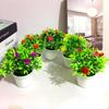 Add Color To Your Life Plastic Rose Mini Potted Plant Bonsai Home Decor