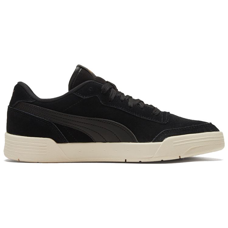 Puma Caracal Suede Comfortable Low-Top Sneakers Unisex Sneakers Black White Gold 370304-12