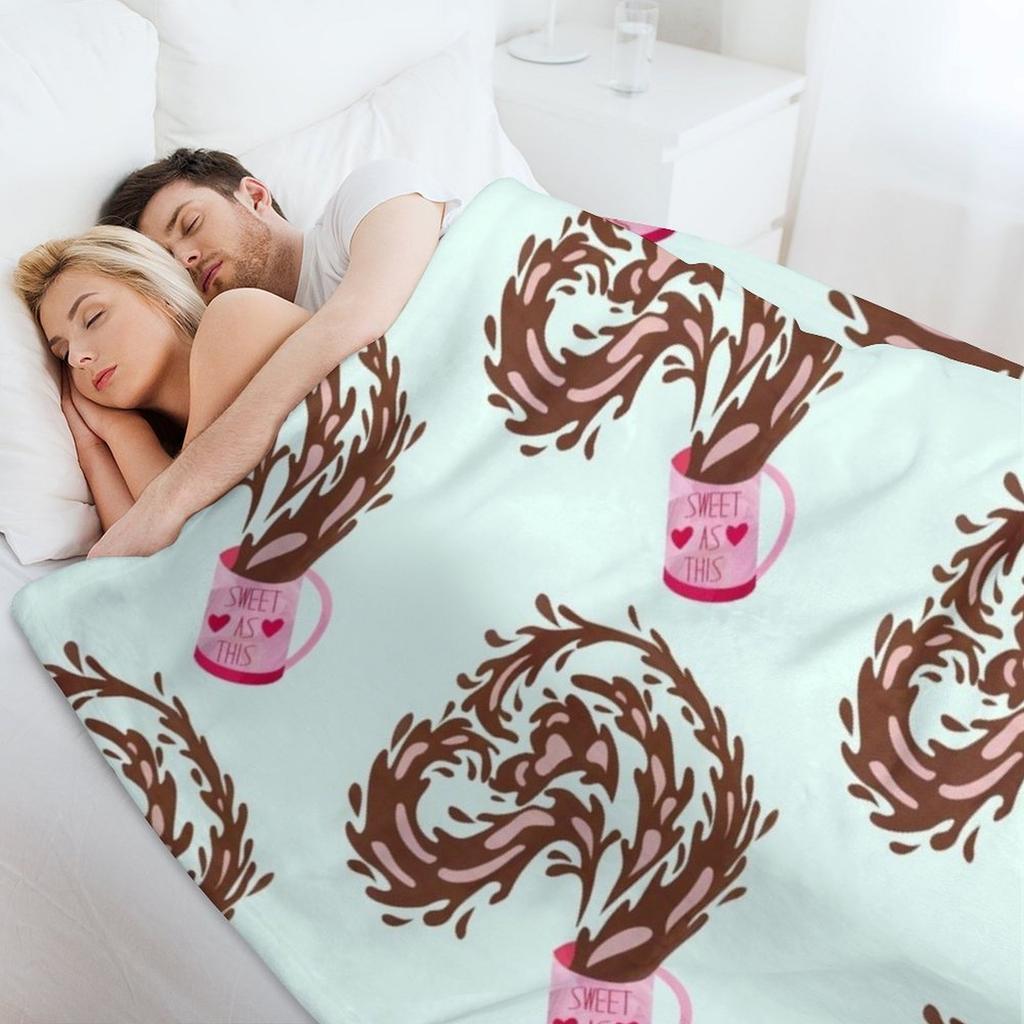 Сладкий Как Этот Плед Фланель Волосы манга рождественские подарки Пледы