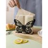 1pc Metal Butterfly Shaped Hollow Out Napkin Holder Personalized Tissue Paper Organizer