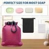 Дорожный мешочек для мыла Водонепроницаемый Герметичный Чехол для кускового мыла с сетками для вспенивания Портативный контейнер для мыла для спортзала