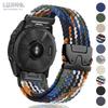 Быстросъемный ремешок 20 22 26 мм для Garmin Quatix 8 Fenix 8 Tactix8 43/47/51 мм Fenix E/7/7X/7S Нейлоновый браслет Correa Instinct 3 Ремешок