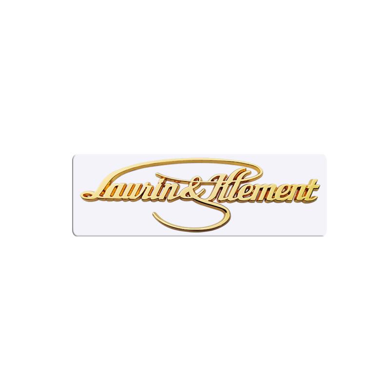 JBIW9 Metal 3D Badge L&K Logo Car Rear Trunk Body Sticker Emblem For Skoda Octavia Superb Kamiq Karoq Kodiaq Rapid Laurin & Klement
