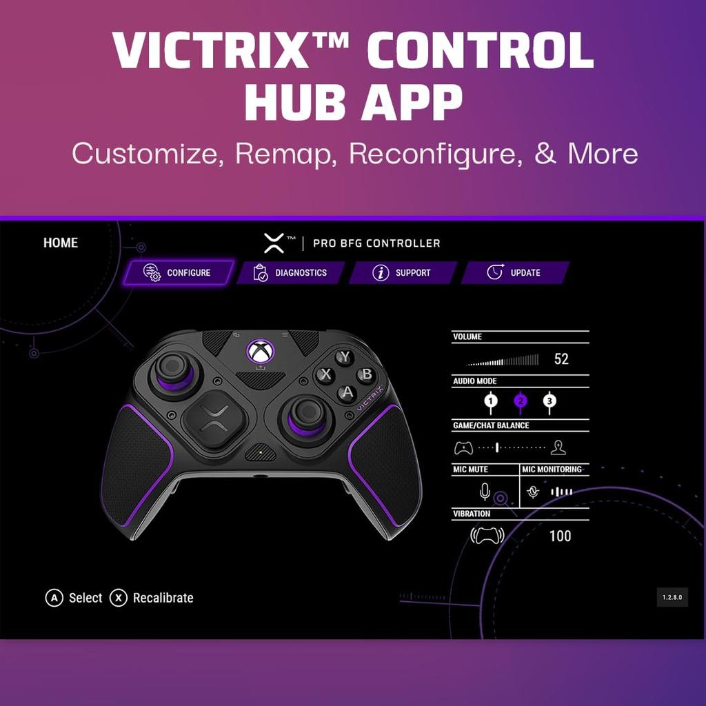 PDP By TURTLE BEACH Victrix Pro BFG Wireless Gaming Controller for Xbox Series and Victrix Pro Controller Xbox Series and PC Black [Xbox Official] XS