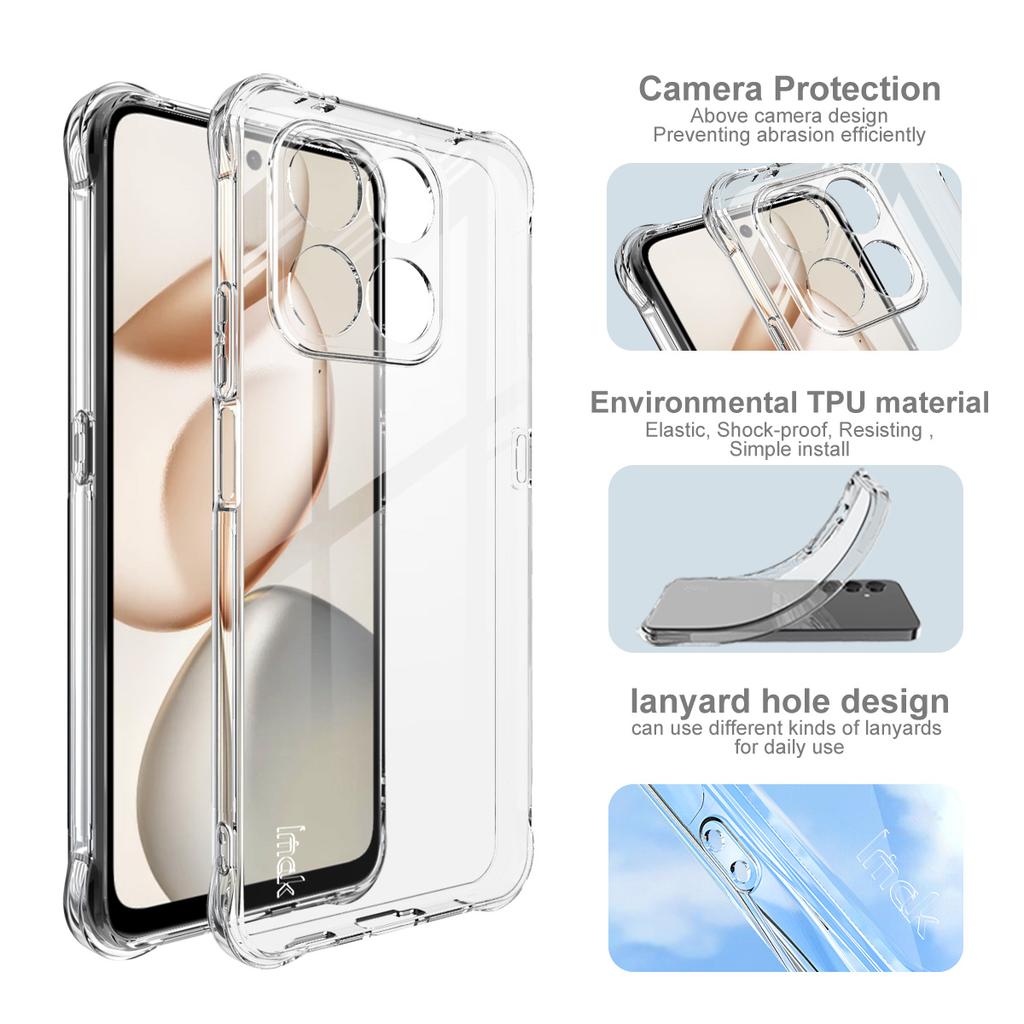 Для Honor 400 Smart 4G 5G Глобальный Чехол для телефона IMAK Ударопрочный Мягкий чехол