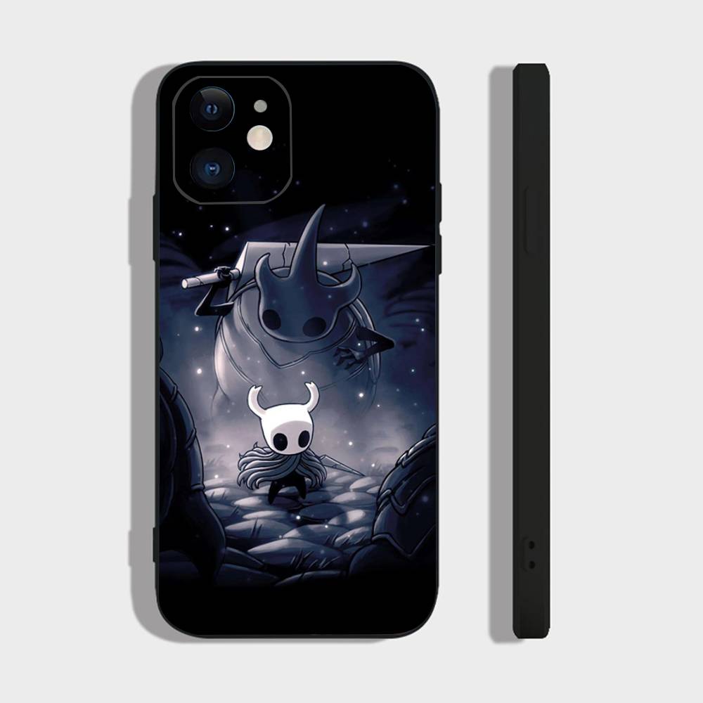 Чехол для телефона H-Hollow K-Knight Adventure Game для iPhone 17 Air 16 15 14 13 Pro Max 11 12 Черный силиконовый чехол
