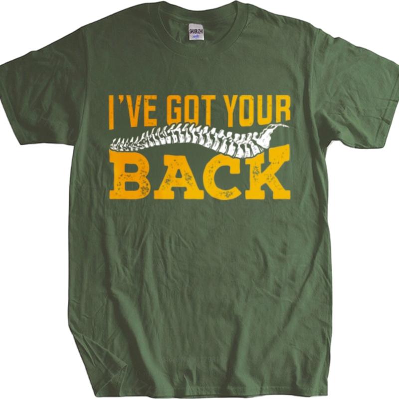 Soft Teeshirts Boys O Neck Tshirt Oversized Ive Got Your Back With Spine Design Retro Teenagers Tee Shirt Solid Color Tshirt