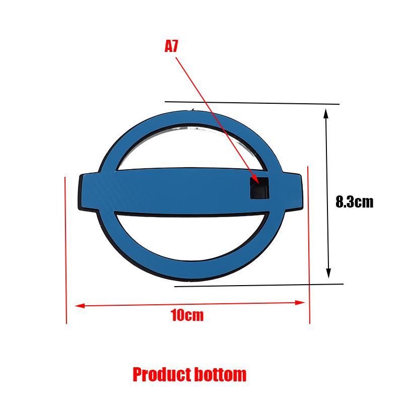 1pcs 3D Nissan newest ABS Car Front logo Front grill Rear Bumper tail door trunk car rear Emblem sticker styling Accessories