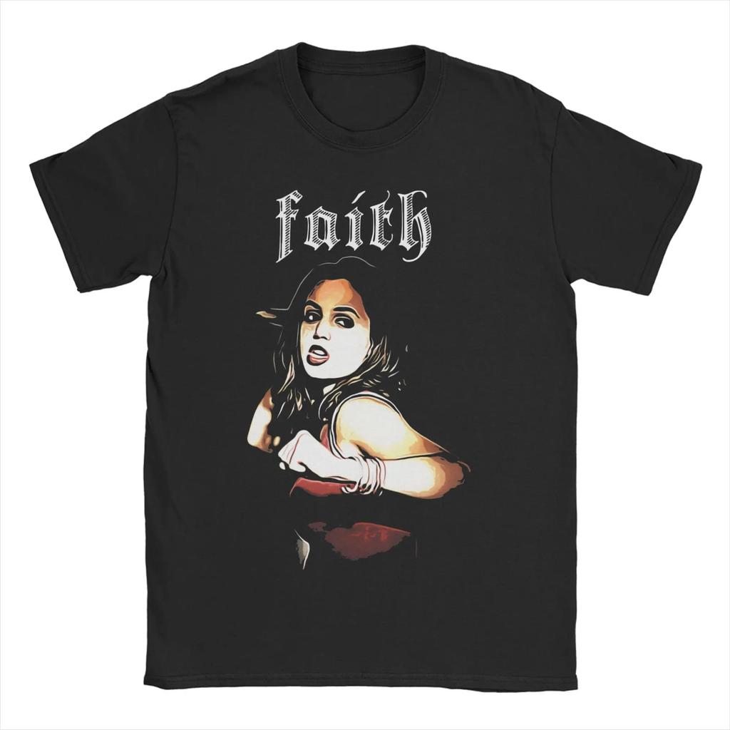Unisex Womens TShirt Buffy Vampire Metal Mashup Slayer Band Pure Cotton Tee Shirt Short Sleeve T Shirts O Neck Clothes Plus Size