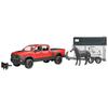 BRUDER Ram Power Wagon и прицеп для лошадей BR2501