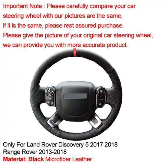 Для Land Rover Discovery 5 2018 Range Rover Ручная Швейная Оплетка на Руль Автомобиля