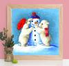 3D Алмазный Снеговик Рождественская Алмазная Вышивка Полная Круглая Квадратная Алмазная Картина Медведь Набор Для Рукоделия Декор Для Дома