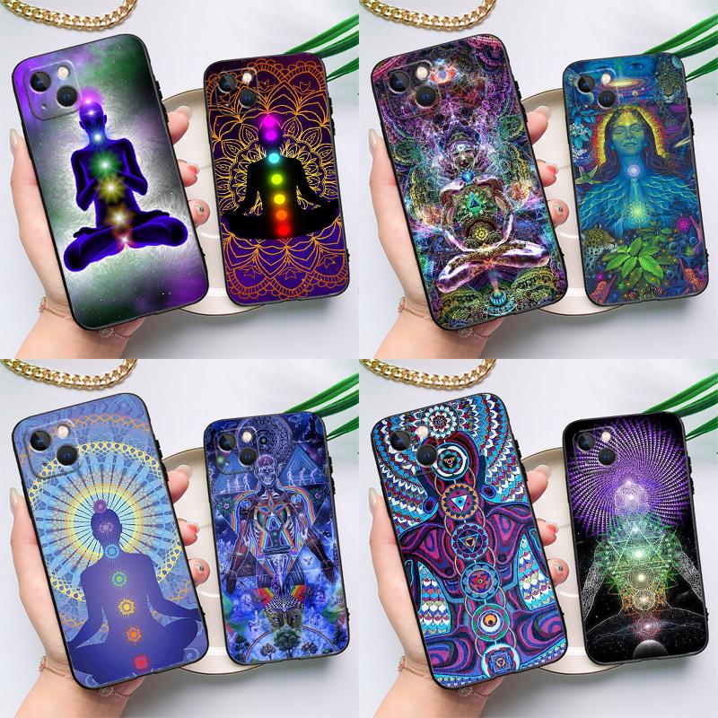 Чехол для телефона с мандалой, чакрами, надписью "Insist Yoga" для Samsung Galaxy S25 S24 Ultra S23 FE S20 S21 FE S22 Plus S9 S10 S25 FE