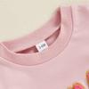 Baby Girls Sweatshirts Rompers Valentine's Day Clothes Letter Heart Embroidered Long Sleeve Spring Bodysuits Jumpsuits