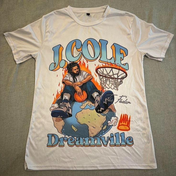 Редкий! J. Футболка Cole Dreamville Унисекс S-5XL SG130 Унисекс Футболка