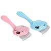Cat Hair Shell Comb Deshedding Dematting Brush Tangles Removal Comb Pet Grooming Tool(Pink Blue )