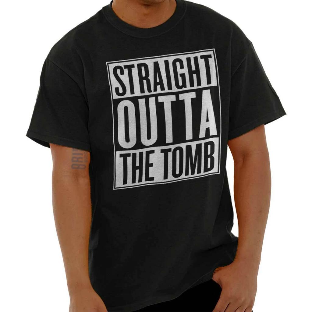 Christian Faith Jesus Straight Out The Tomb Womens or Mens Crewneck T Shirt Tee