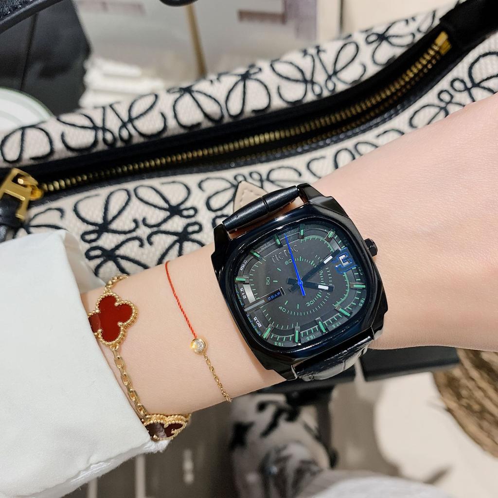 Женские часы, новый стиль, модные квадратные женские часы, трендовый темперамент, унисекс, большие пластинчатые часы для женщин